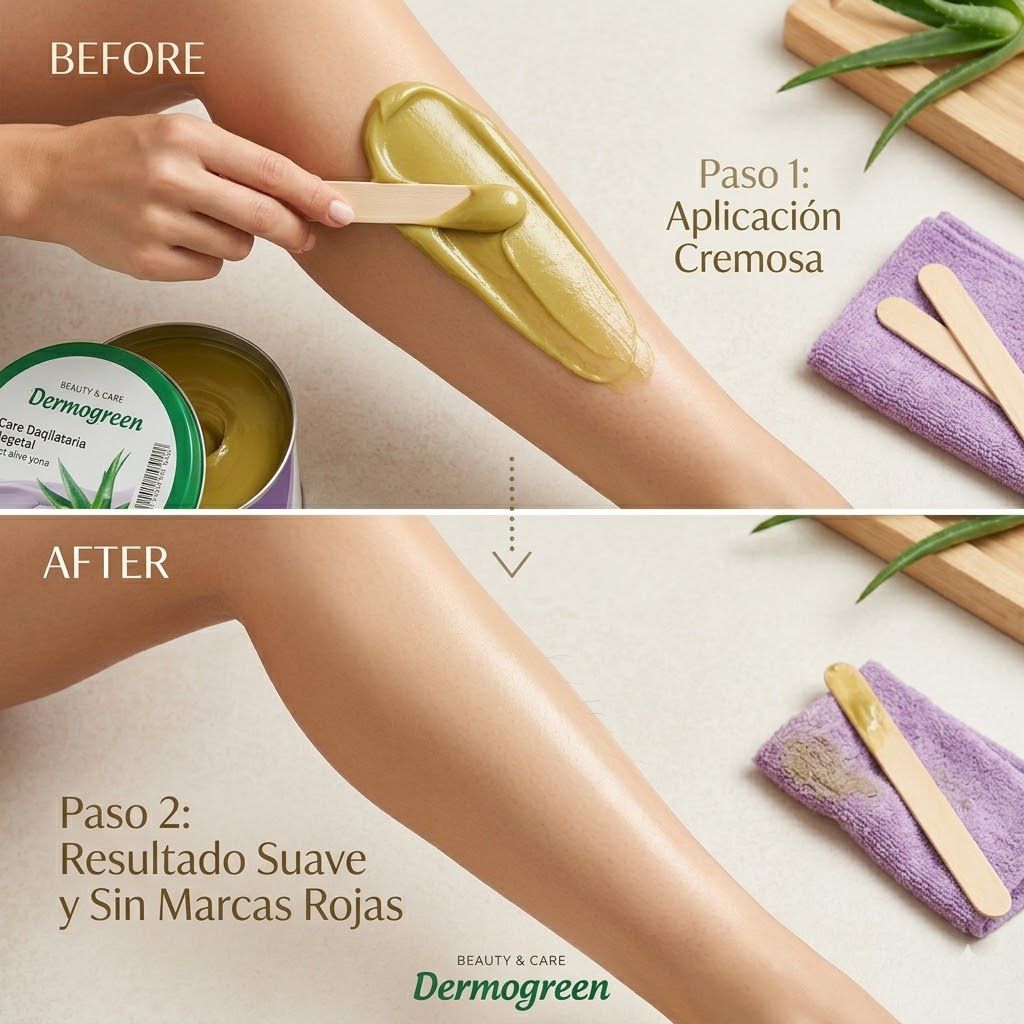 Cera depilatoria miel camomila resultado piel suave hidratada sin irritaci&oacute;n