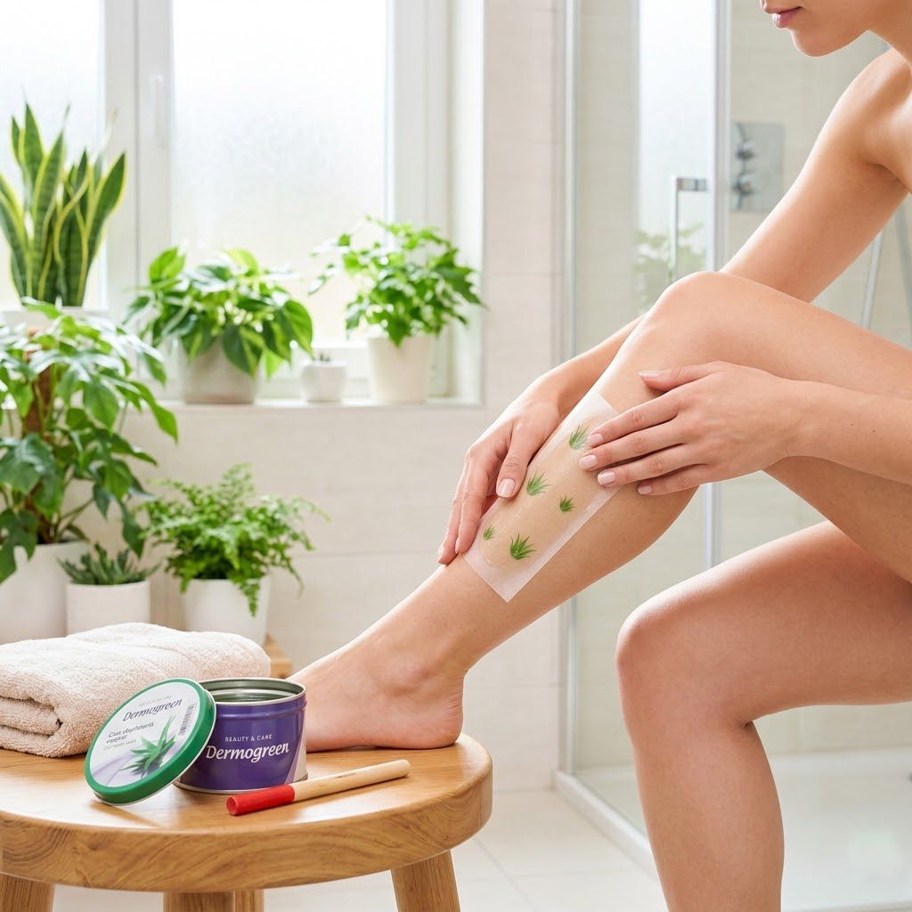 Cera depilatoria vegetal aloe vera Click & Go hoja piel sensible uso en casa