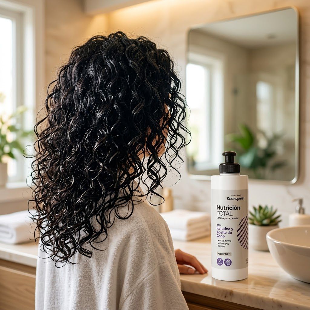 Crema para peinar rulos keratina Click & Go 300ml cabello definido sin frizz lifestyle