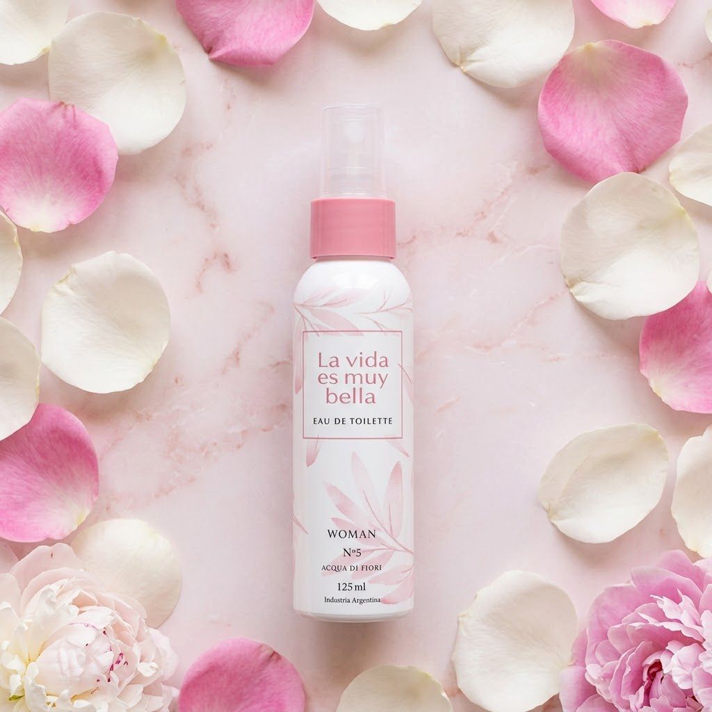Perfume Vida Muy Bella 125ml EDT floral acuático Acqua di Fiore detalle fragancia femenina Click & Go